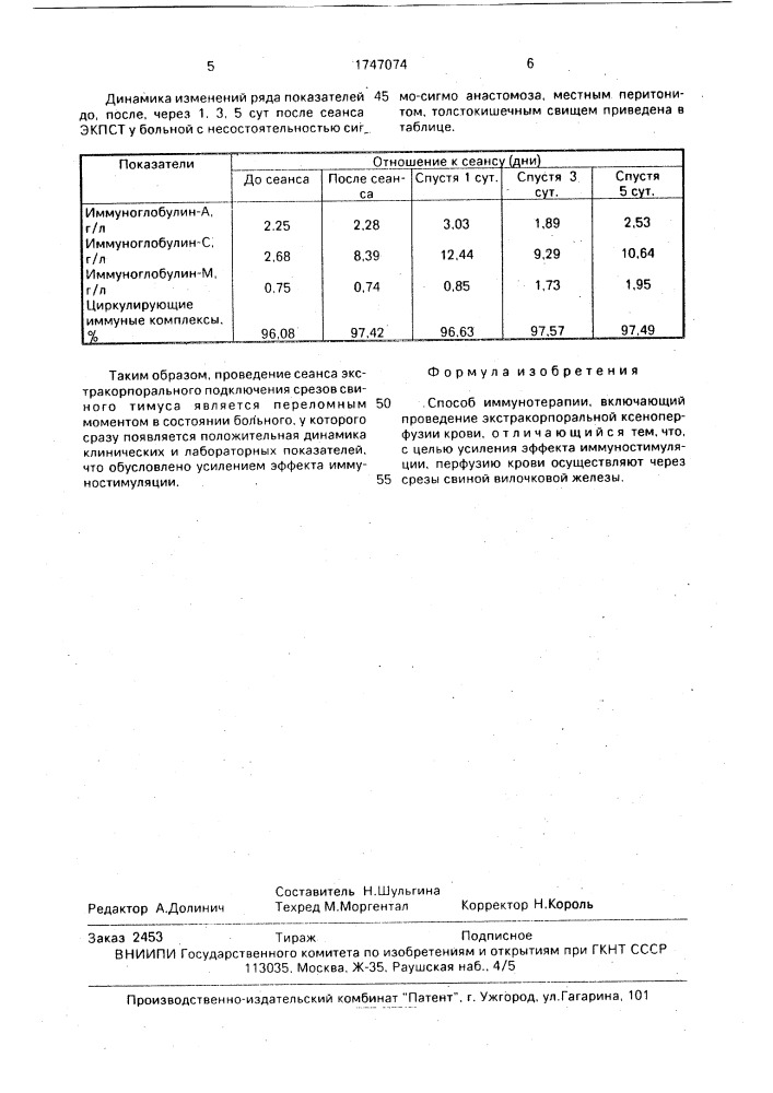 Способ иммунотерапии (патент 1747074)