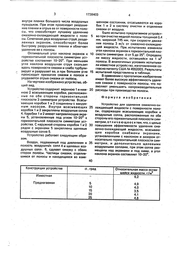 Устройство для удаления смазочно-охлаждающей жидкости с поверхности полосы (патент 1738403)