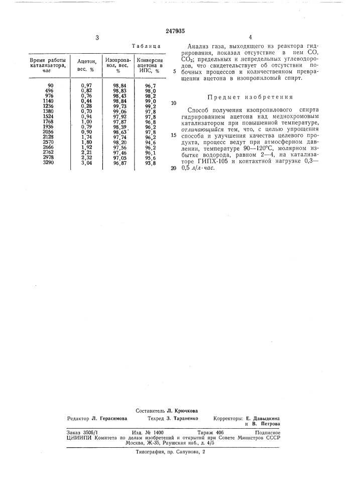 Патент ссср  247935 (патент 247935)