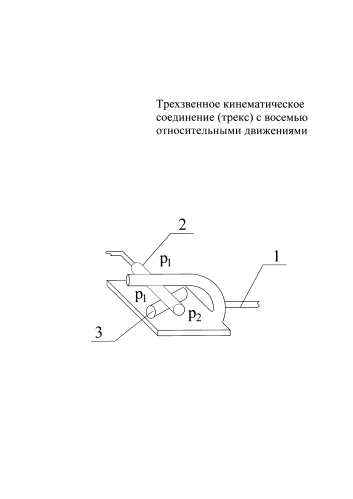 Трёхзвенное кинематическое соединение (трекс) с восьмью относительными движениями (патент 2583323)