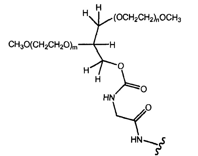 Глицерин-связанные пэгилированные сахара и гликопептиды (патент 2460543)