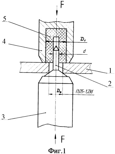 Способ контактной точечной сварки заклепки с пластиной из титановых сплавов (патент 2333085)