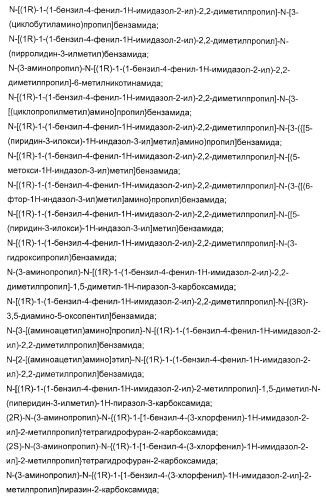 N-(1-(1-бензил-4-фенил-1н-имидазол-2-ил)-2,2-диметилпропил)бензамидные производные и родственные соединения в качестве ингибиторов кинезинового белка веретена (ksp) для лечения рака (патент 2427572)