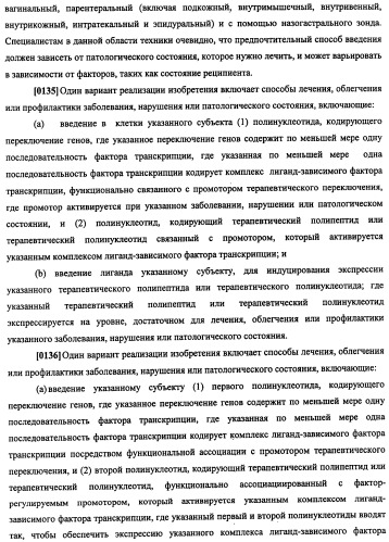 Конструкции терапевтического переключения генов и биореакторы для экспрессии биотерапевтических молекул и их применение (патент 2499599)