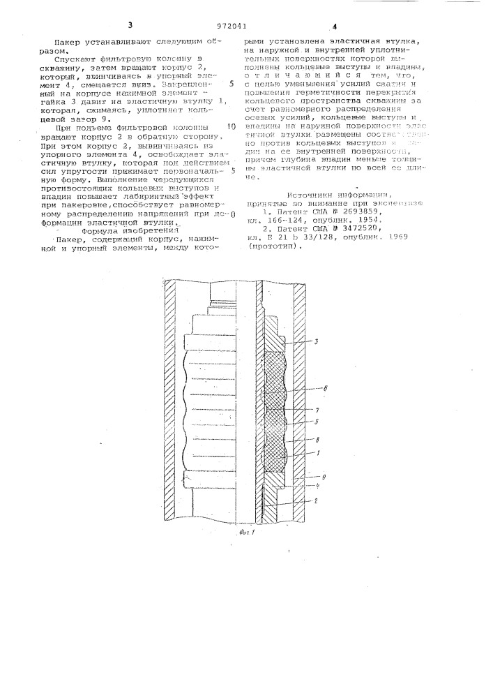 Пакер (патент 972041)