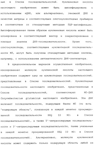 Гены corynebacterium glutamicum, кодирующие белки метаболических путей (патент 2306339)
