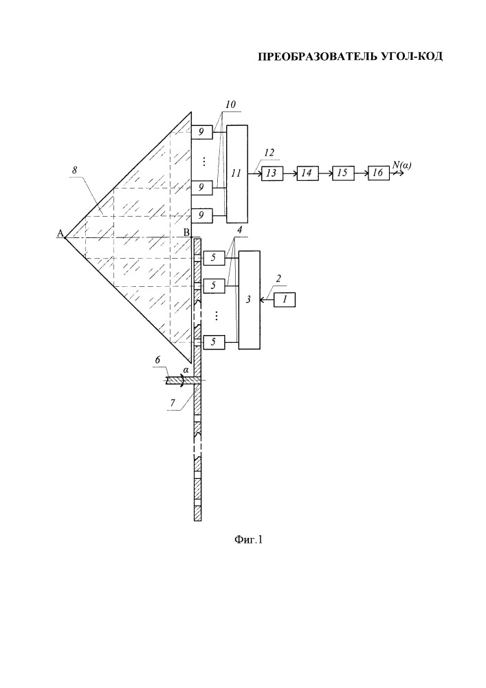 Преобразователь угол - код (патент 2661752)