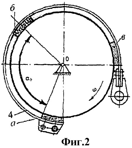 Ленточно-колодочный тормоз (патент 2460911)
