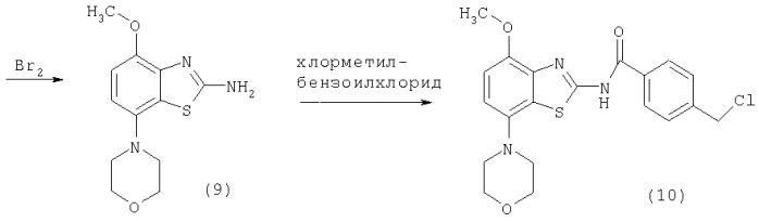 Производные бензотиазола и лекарственное средство на их основе (патент 2301232)