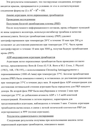 Производные фосфоновой кислоты и их применение в качестве антагонистов рецептора p2y12 (патент 2483072)