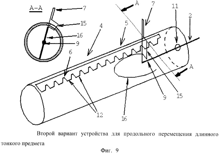 Способ управления одной рукой без использования подставки карманным компьютером, приспособление для нажатия пальцем на органы управления электронного устройства и устройство для продольного перемещения длинного тонкого предмета (варианты) (патент 2365974)