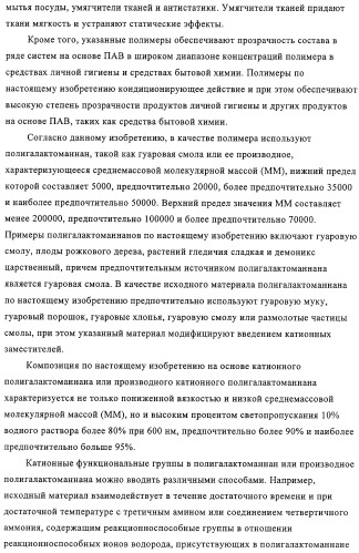 Катионная полимерная композиция для применения в качестве кондиционера, способ ее получения, композиция для кондиционирования поверхностей, композиция средства бытовой химии, композиция средства личной гигиены (патент 2319711)