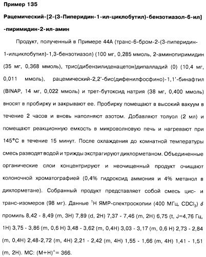 Производные бензотиазолциклобутиламина в качестве лигандов гистаминовых h3-рецепторов, фармацевтическая композиция на их основе, способ селективной модуляции эффектов гистаминовых h3-рецепторов и способ лечения состояния или нарушения, модулируемого гистаминовыми h3-рецепторами (патент 2487130)