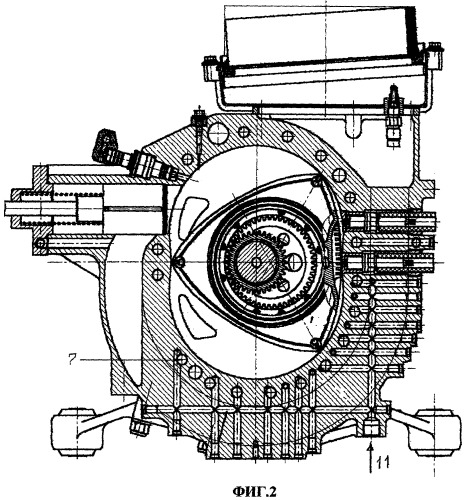 Корпус роторно-поршневого двигателя (патент 2333373)
