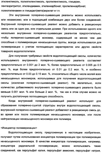 Твердый водопоглощающий реагент и способ его изготовления, и водопоглощающее изделие (патент 2355370)