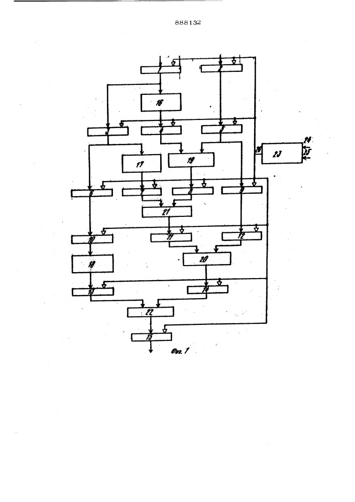 Конвейерное устройство для вычисления элементарных функций (патент 888132)