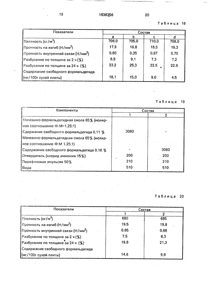 Состав для связывания формальдегида в мочевино- формальдегидных клеях (патент 1838356)