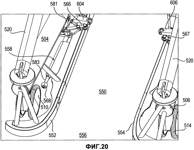 Транспортная тележка для перемещения поверхности для размещения пациента и/или опоры операционного стола (патент 2562030)