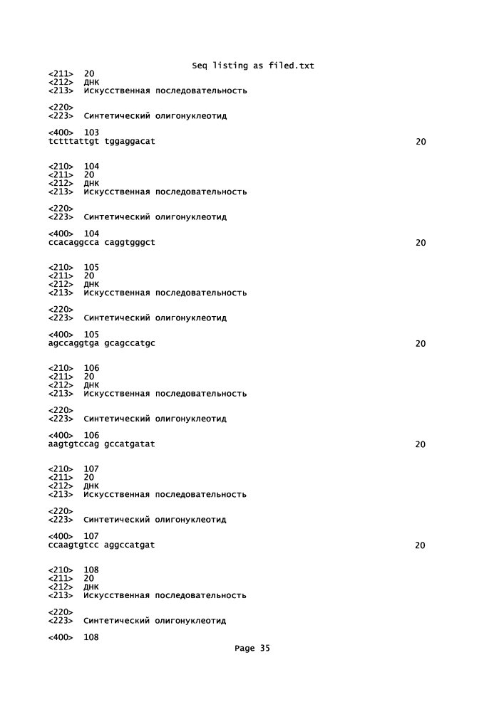 Антисмысловая регуляция экспрессии gcgr (патент 2598709)