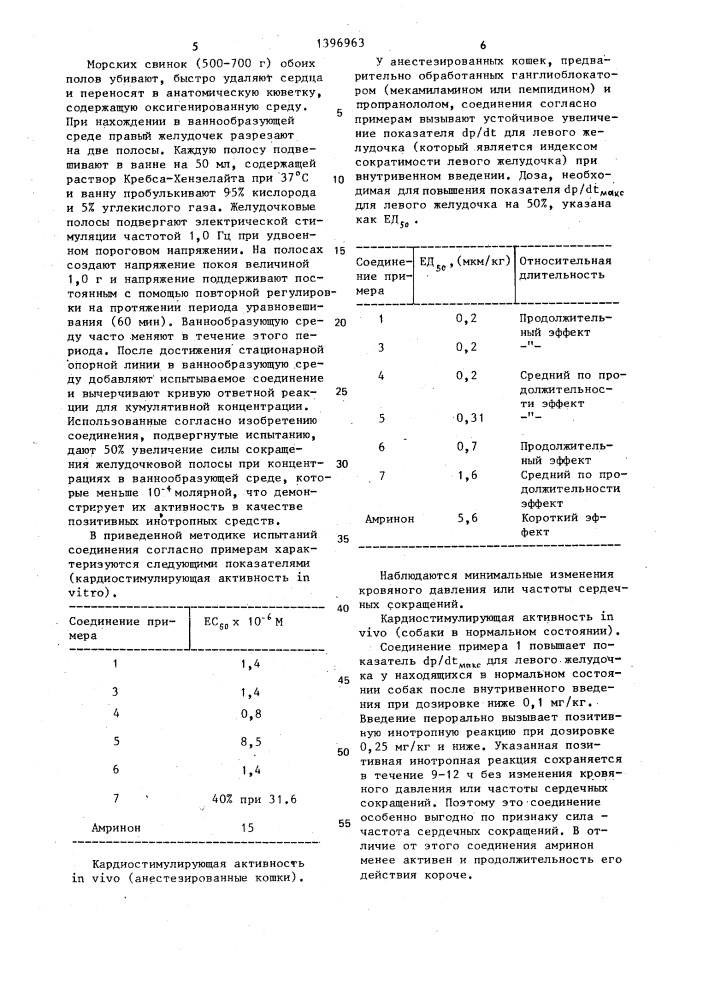Способ получения производных дигидропиридазинона (патент 1396963)