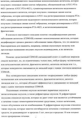 Химерные и гуманизированные антитела к cd44, которые опосредствуют цитотоксичность в отношении раковых клеток (патент 2487723)