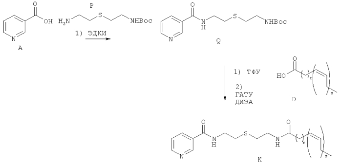 Конъюгаты жирных кислот и ниацина и их применение (патент 2569063)