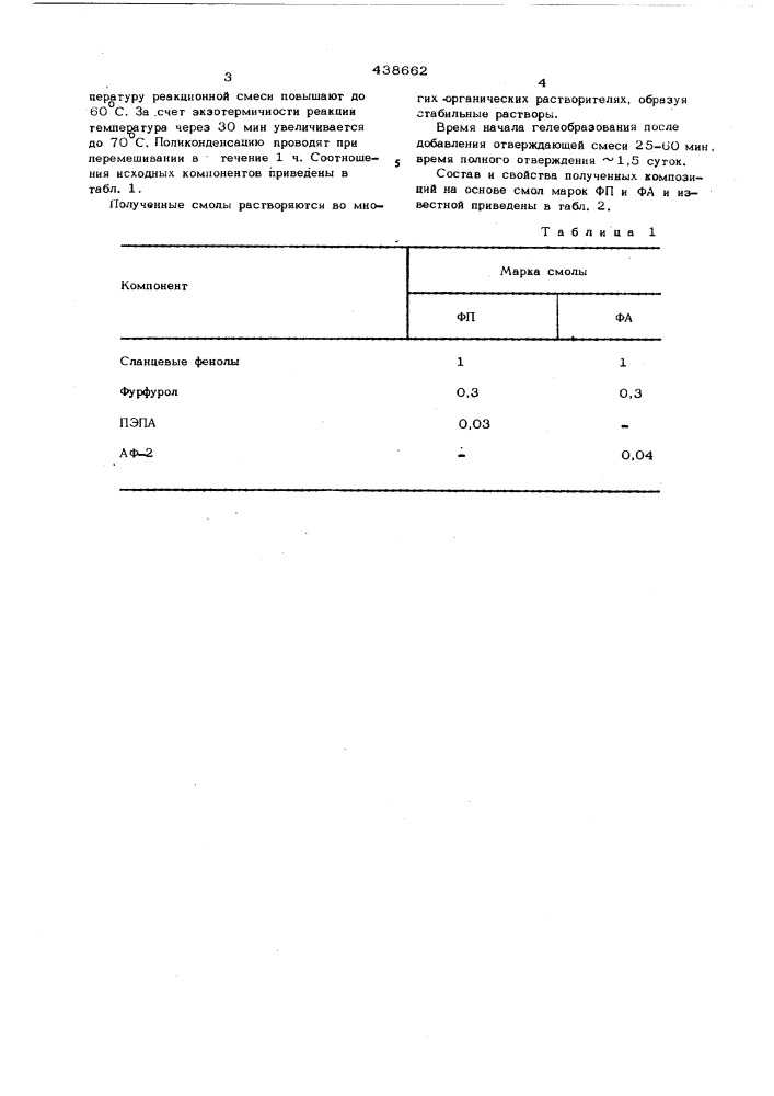 Способ получения фенолальдегидной смолы (патент 438662)