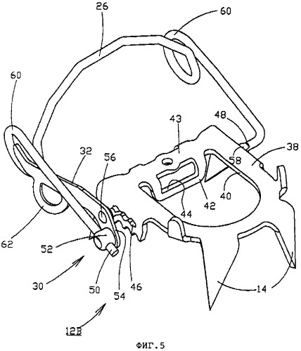 Кошка альпинистская с креплением с боковым фиксирующим рычагом (патент 2298999)