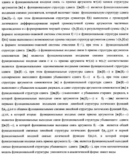 Функциональная структура умножителя, в котором входные аргументы имеют формат двоичной системы счисления f(2n), а выходные аргументы сформированы в формате позиционно-знаковой системы счисления f(+/-) (патент 2373563)