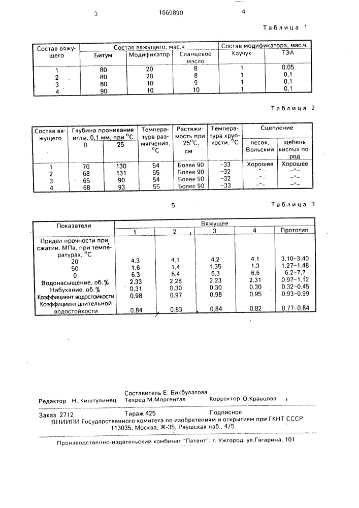 Способ приготовления битумно-каучукового вяжущего (патент 1669890)