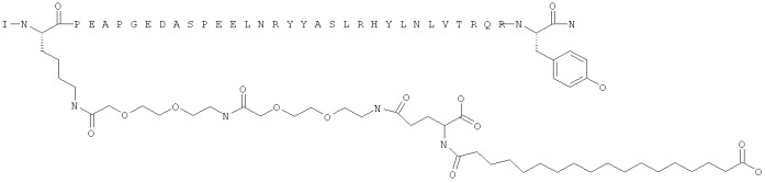 Длительно действующие агонисты рецепторов y2 и(или) y4 (патент 2504550)