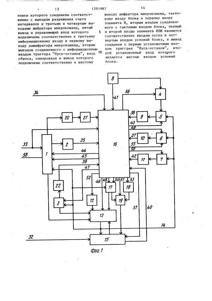 Имитатор абонентов (патент 1291987)