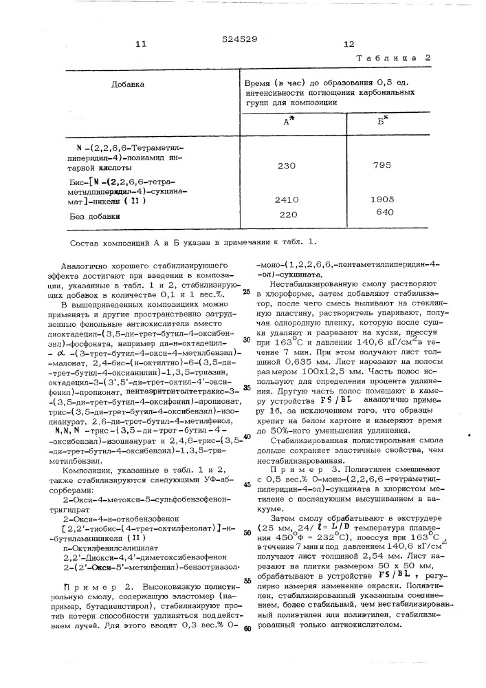 Полимерная композиция (патент 524529)