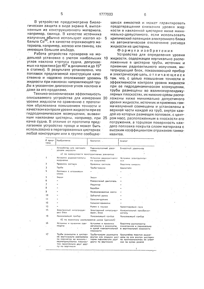 Устройство для определения уровня жидкости (патент 1777003)