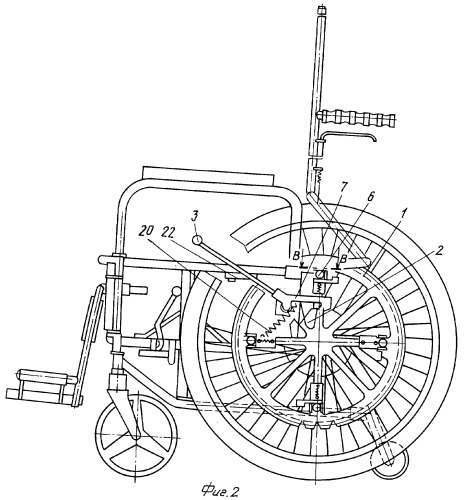 Механизм подачи инвалидного кресла-коляски по лестнице (патент 2296548)
