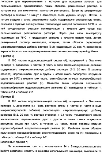 Твердый водопоглощающий реагент и способ его изготовления, и водопоглощающее изделие (патент 2355370)