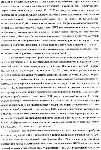 Автогенераторный диэлькометрический преобразователь и способ определения диэлектрических характеристик материалов с его использованием (варианты) (патент 2361226)