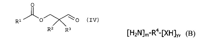 Альдимины, содержащие реакционноспособные группы, включающие активный водород, а также их применение (патент 2432353)