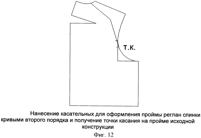 Способ проектирования конструкций изделий с рукавом покроя реглан (патент 2423898)