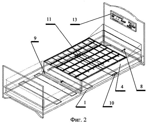 Кровать (патент 2295945)