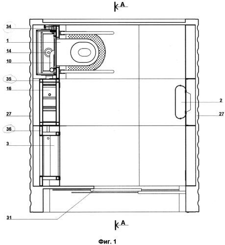 Санитарно-техническая кабина (патент 2569831)