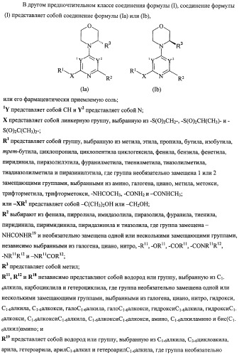 Производные морфолинопиримидина, полезные для лечения пролиферативных нарушений (патент 2440349)