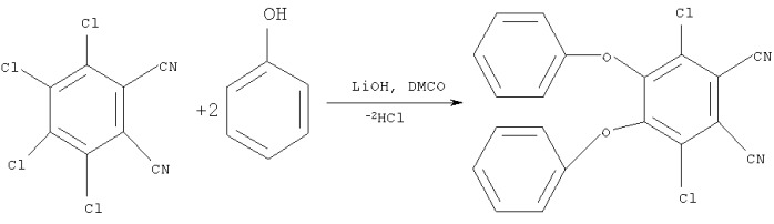 3,6-дихлор-4,5-дифеноксифталодинитрил (патент 2326111)