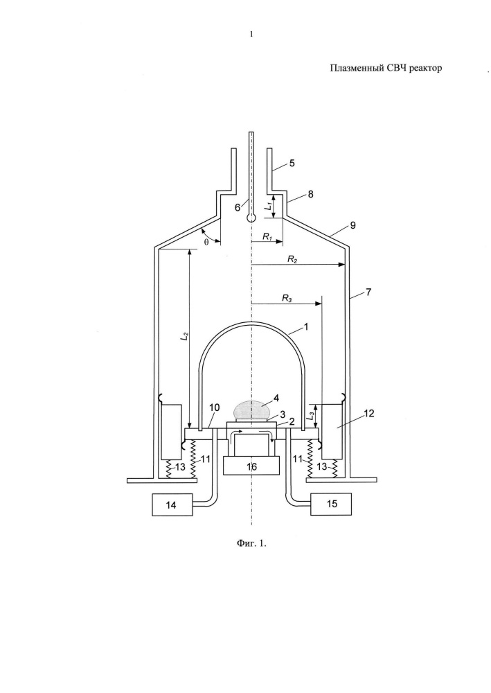 Плазменный свч реактор (патент 2637187)