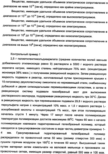 Водопоглощающий агент в виде частиц неправильной формы после измельчения (патент 2338754)