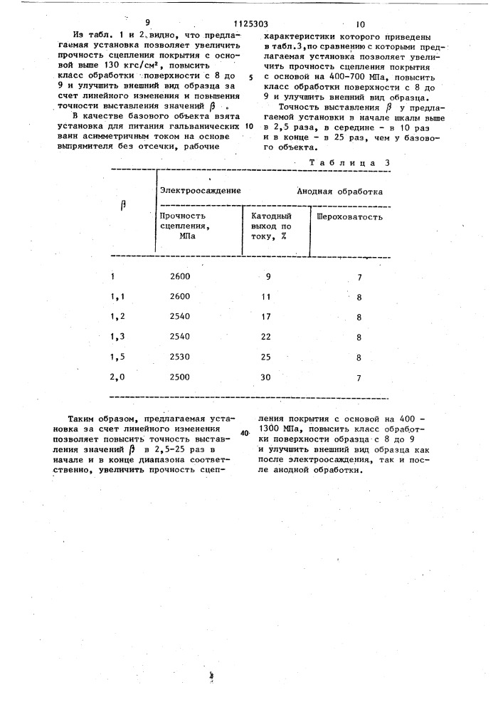 Установка для питания гальванических ванн асимметричным током (патент 1125303)