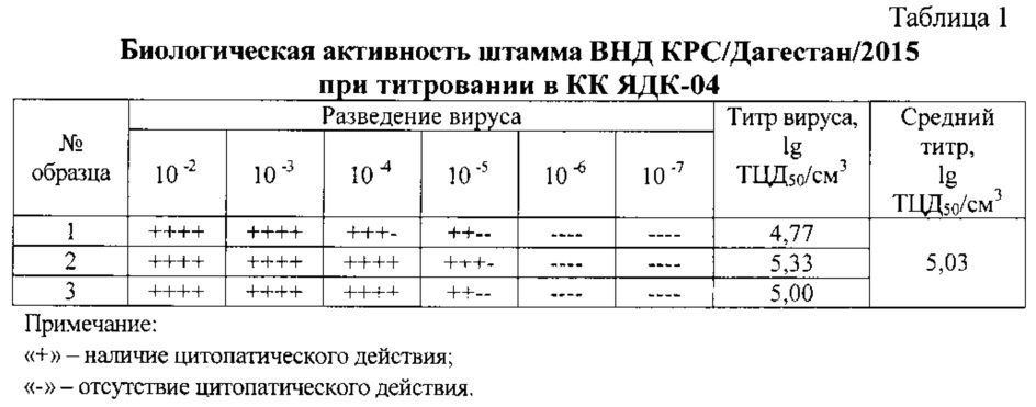 Штамм вируса нодулярного дерматита крупного рогатого скота dermatitis nodularis bovum, рода capripoxvirus для изготовления биопрепаратов для диагностики и специфической профилактики нодулярного дерматита крупного рогатого скота (патент 2606254)