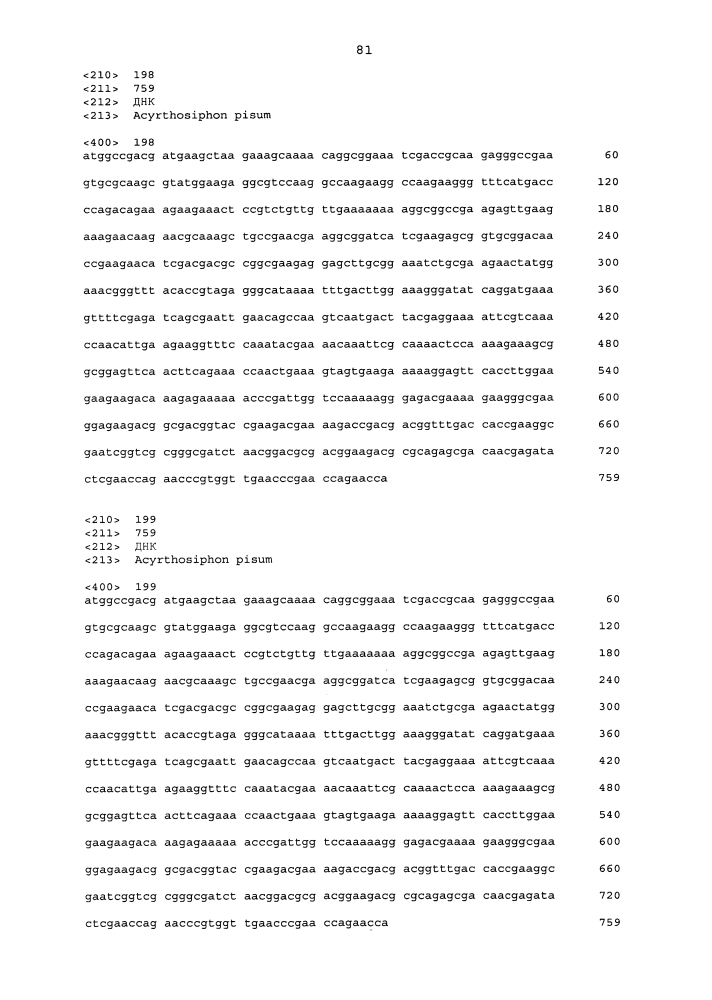 Подавление экспрессии генов у насекомых-вредителей (патент 2619219)