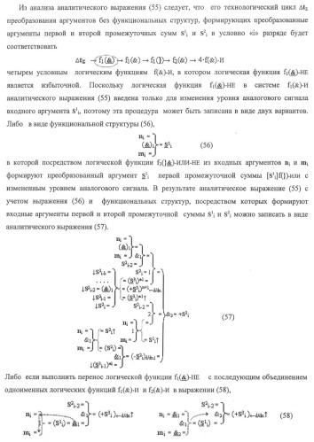 Функциональная структура предварительного сумматора f ([ni]&amp;[ni,0]) условно &quot;i&quot; и &quot;i+1&quot; разрядов &quot;k&quot; группы параллельно-последовательного умножителя f ( ) для позиционных аргументов множимого [ni]f(2n) с применением арифметических аксиом троичной системы счисления f(+1,0,-1) (варианты русской логики) (патент 2439658)