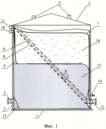 Резервуар для хранения жидких углеводородов (патент 2502660)